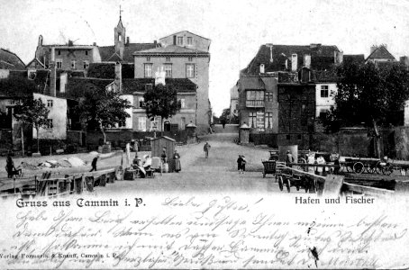 Cammin in Pommern - Hafen und Fischer