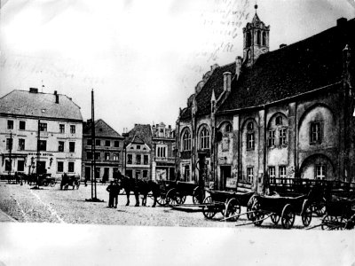 Cammin in Pommern - Rathaus mit Marktplatz-001