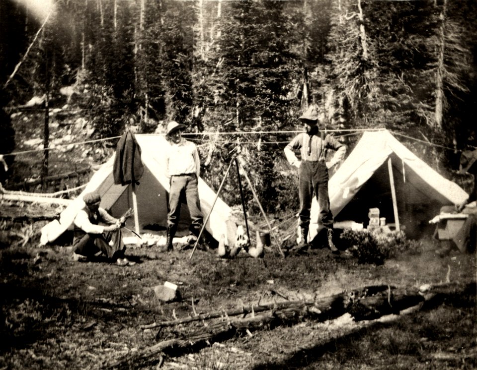 Camp at Island Lake, 1905