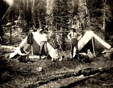 Camp at Island Lake, 1905