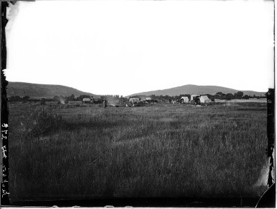 Camp at Red Buttes, northwest end of Casper Mountain. Natrona County, Wyoming. - NARA - 516887