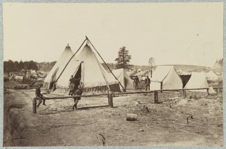 Camp at Stoneman (i.e. Stoneman's) Station, Acquia (i.e. Aquia) Creek and Fredericksburg R.R LCCN2012648039