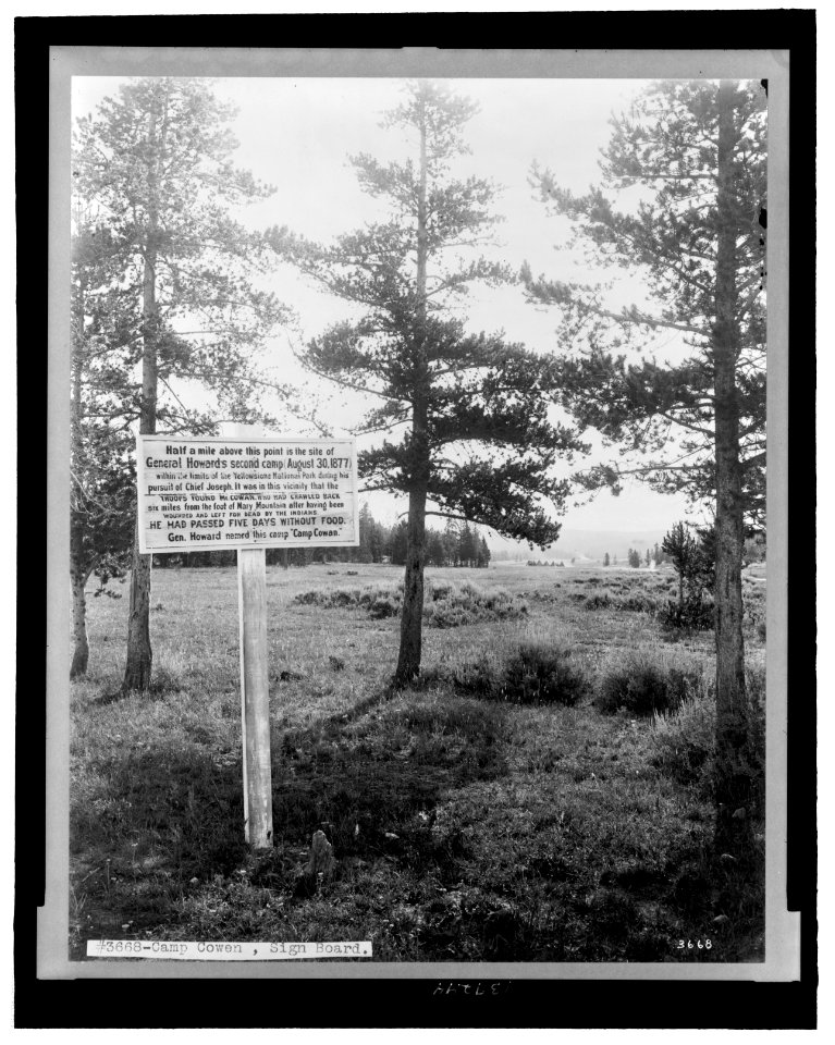 Camp Cowan, sign board LCCN2007676208