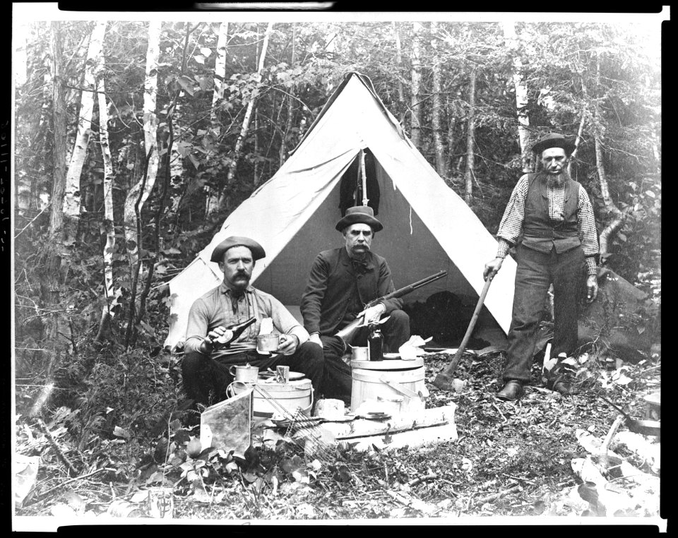 Camp at Norcross Brook- Aug. 1886 LCCN95514506