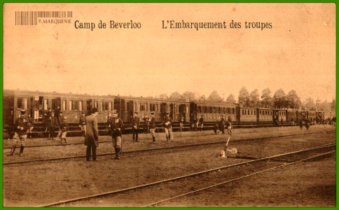 Camp de Beverloo - L'Embarquement des troupes