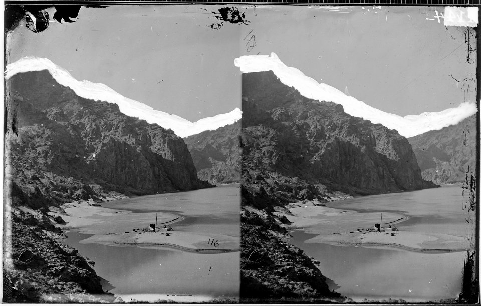 CAMP BIG HORN BLACK CANYON, WALLS 1500 FEET, COLORADO RIVER - NARA - 523886