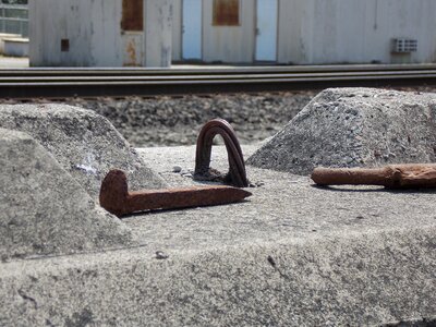 Closeup outdoor industrial