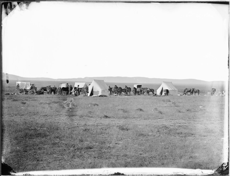 Camp Farewell, at Fort Sanders. Albany County, Wyoming - NARA - 516947