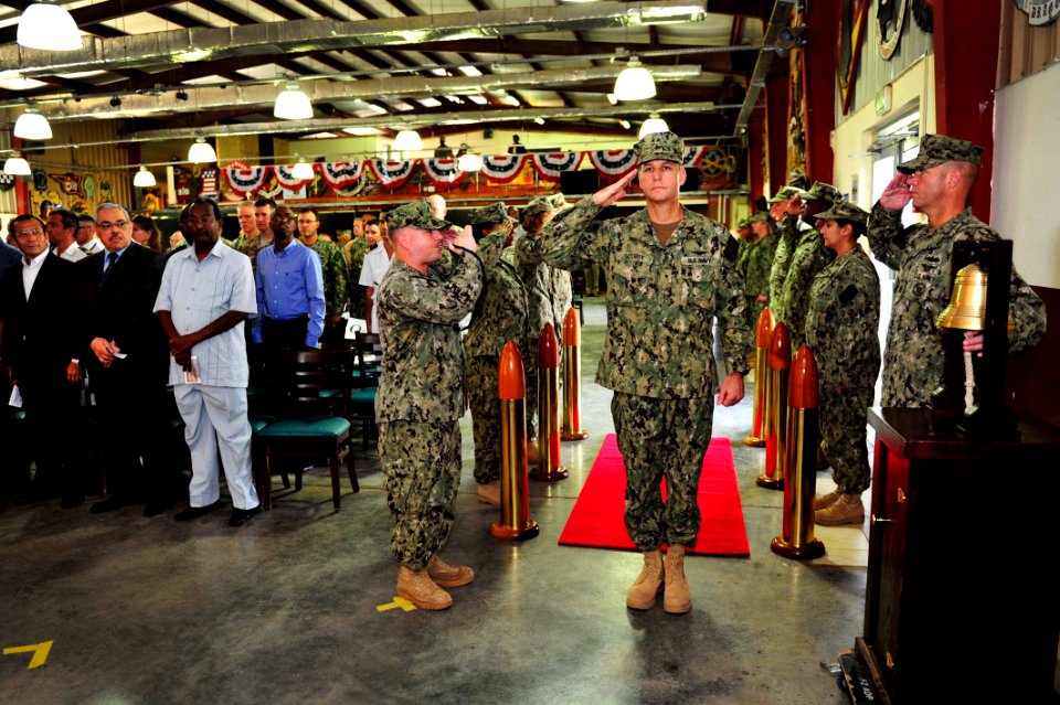 Camp Lemonnier change of command 141203-N-RY232-011