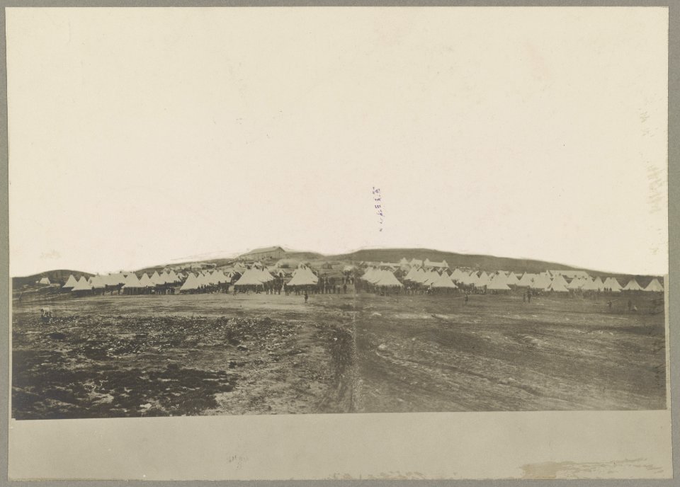 Camp of 40th Mass. Infantry Miner's Hill, Va LCCN2012648048