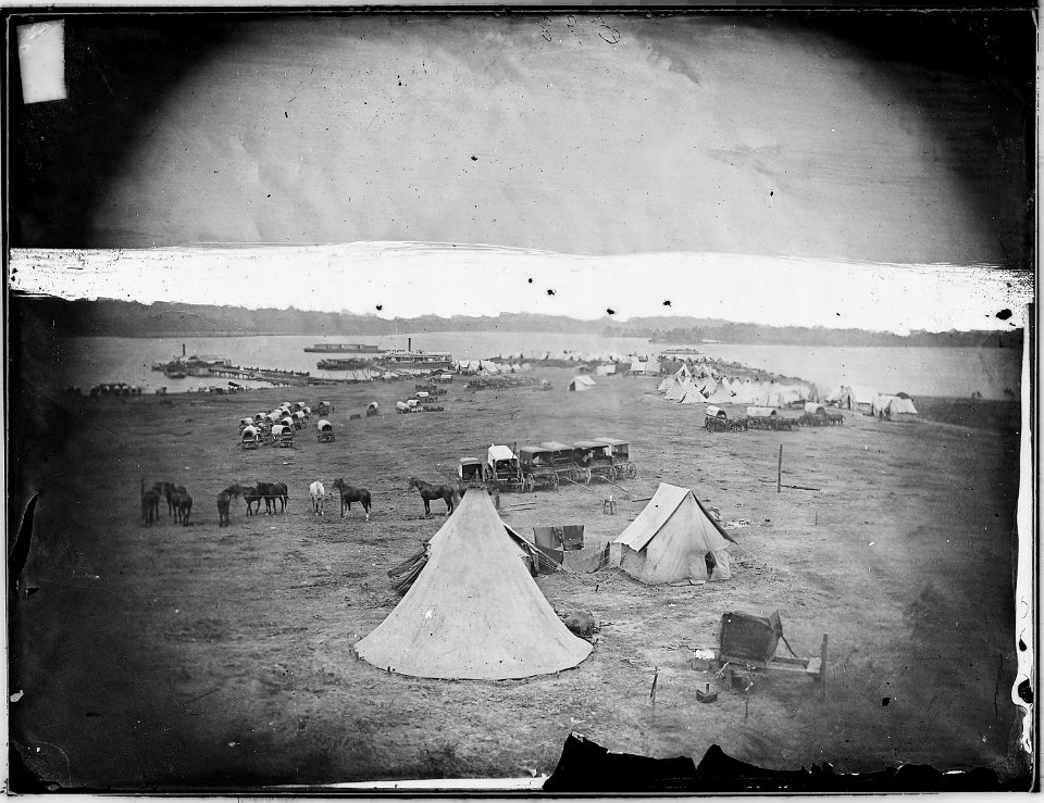 Camp near James River, Va - NARA - 525056