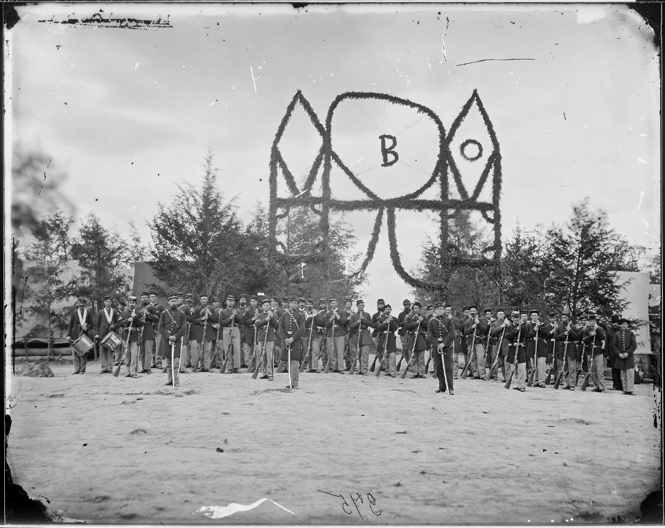 Camp of Infantry. Decorated and Company on parade (4166218101)