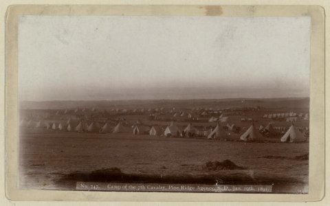 Camp of the 7th Cavalry, Pine Ridge Agency, S.D., Jan. 19, 1891 LCCN99613892