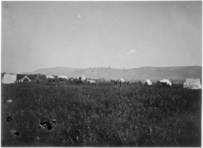 Camp of the Survey, near Fort Ellis - NARA - 516671