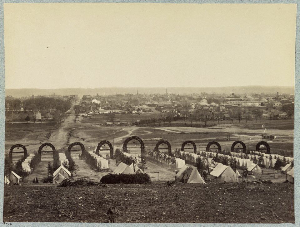 Camp of 44th New York Infantry near Alexandria, Va LCCN2013651953