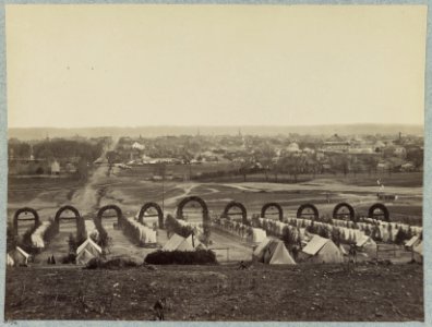Camp of 44th New York Infantry near Alexandria, Va LCCN2013651953