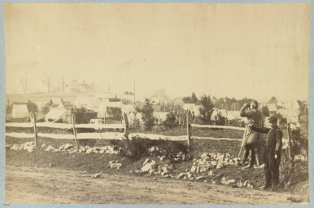 Camp of 55th New York Infantry, near Tenallytown (i.e. Tenleytown), D.C LCCN2012648023