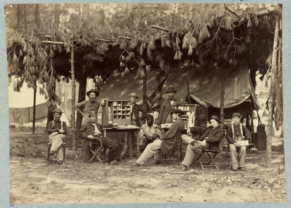 Camp of Chief Ambulance Officer, 9th Army Corps. in front of Petersburg, Va., August, 1864 LCCN2012650178