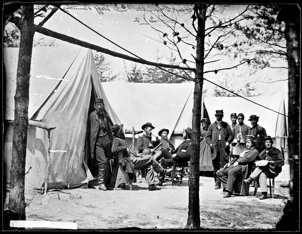 Camp of Capt. (G.F.W. Wiley) A.Q.M., Stonemans Station, Va - NARA - 524631