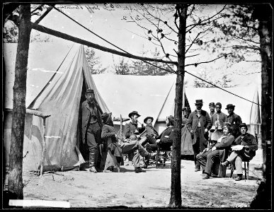 Camp of Captain (G.F.W. Wiley) Assistant Quartermaster, Stonemans Station, Virginia. (3995370595)