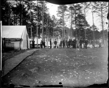 Camp scene, headquarters, Army of the Potomac, Brandy Station, winter of 1864. (4153838210)