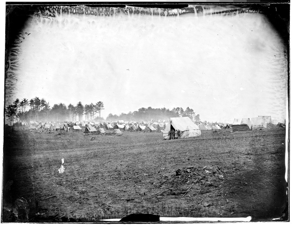 Camp scene, winter quarters - NARA - 524684