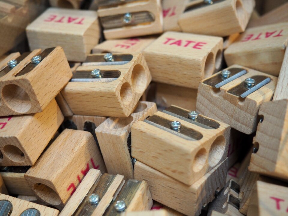 Grinder pencil wood