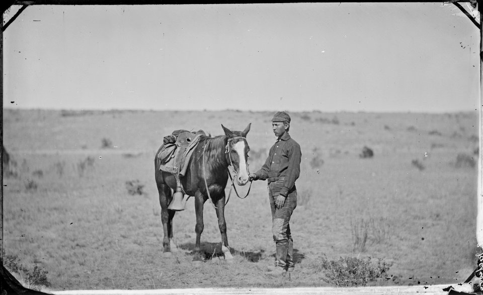 Camp study. G.B. Dixon, photographic assistant - NARA - 517193