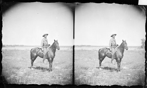 Camp scene. Steve Hovey, wagon boss - NARA - 517589