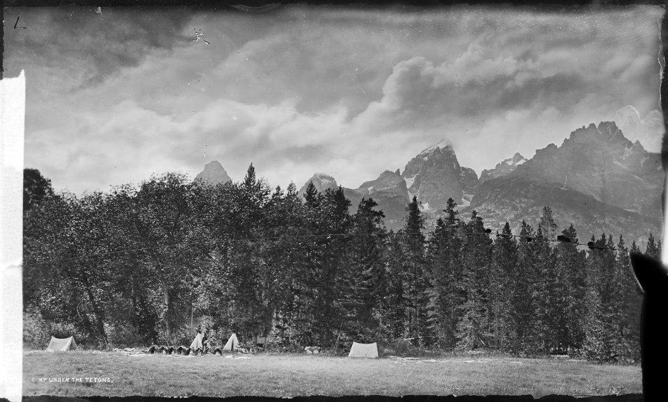 Camp under the Tetons. Lincoln County, Wyoming - NARA - 517213