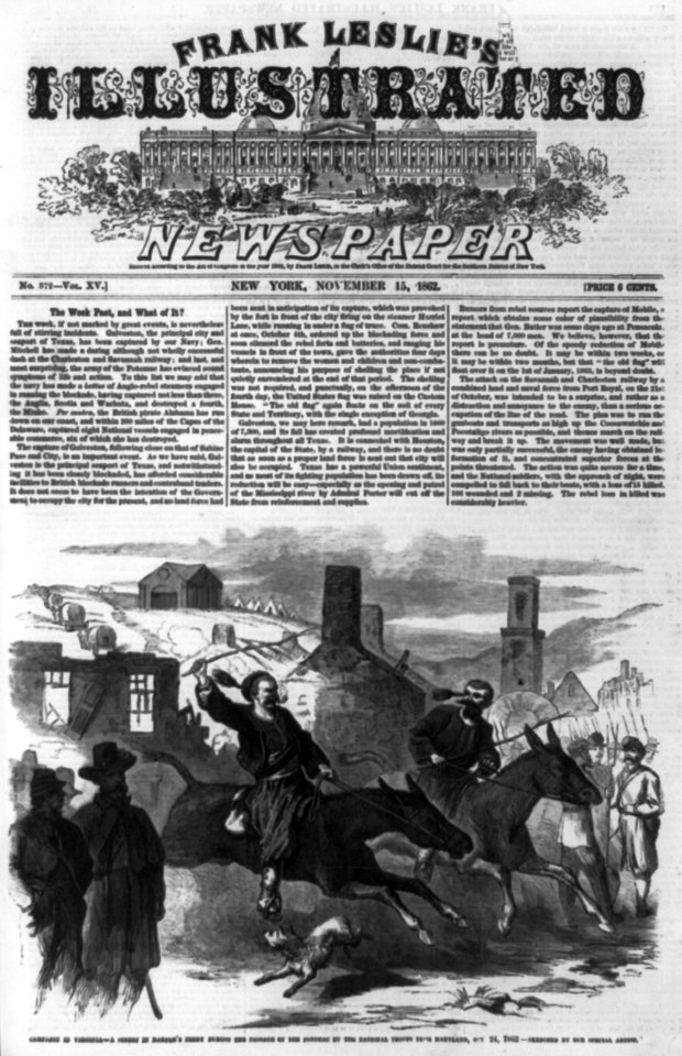 Campaign in Virginia - a street in Harper's Ferry during the passage of the Potomac by the National troops from Maryland, Oct. 24, 1862 LCCN2002714248