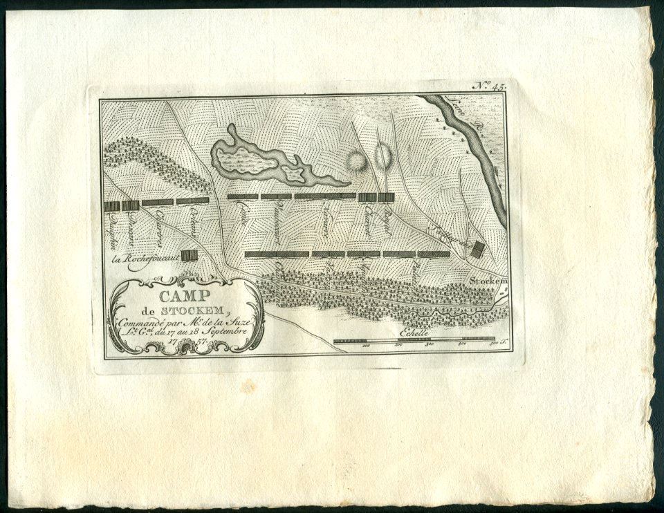 Camps topographiques de la campagne de MDCCLVII, en Westphalie. 1757, 09, 18. Camp de Stockem