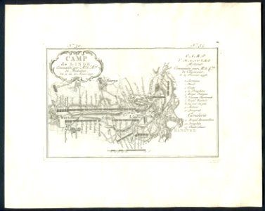 Camps topographiques de la campagne de MDCCLVII, en Westphalie. 1757, 08, 11-20 et 1758, 02, 27. Plan No. 30 et 54. Linde et Hanovre