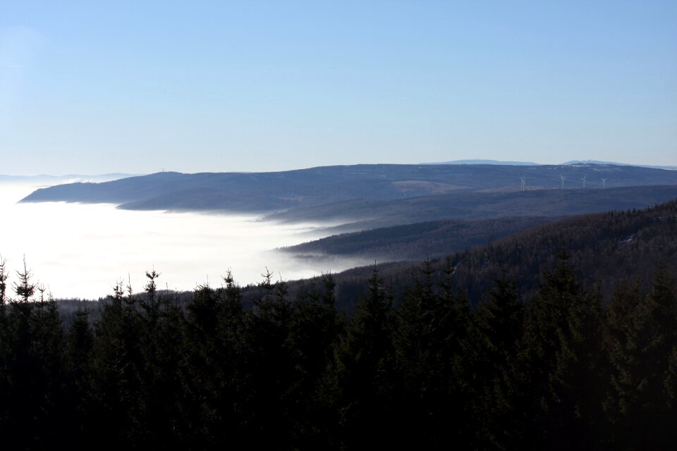 Coast clouds fog