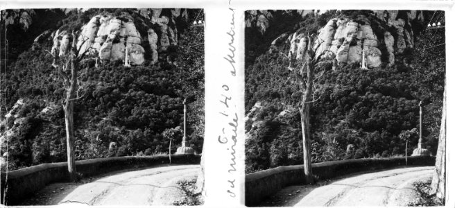 Camí i creu del Miracle a Montserrat