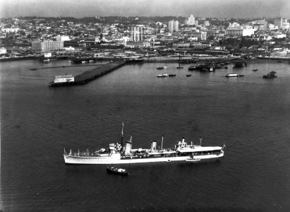 Canadian destroyer HMCS Vancouver (F6A) anchored off San Diego in March 1929
