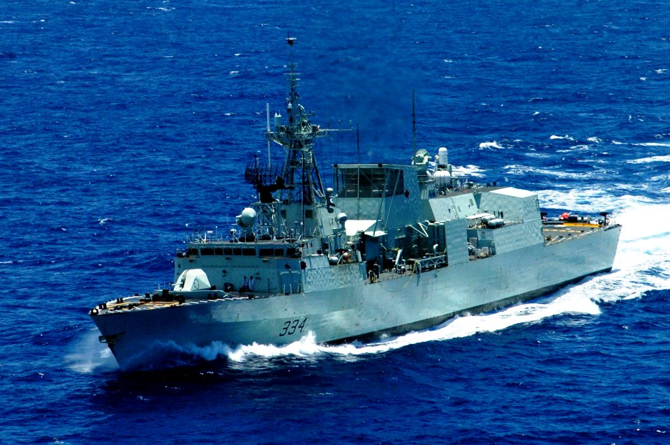 Canadian navy frigate HMCS Regina
