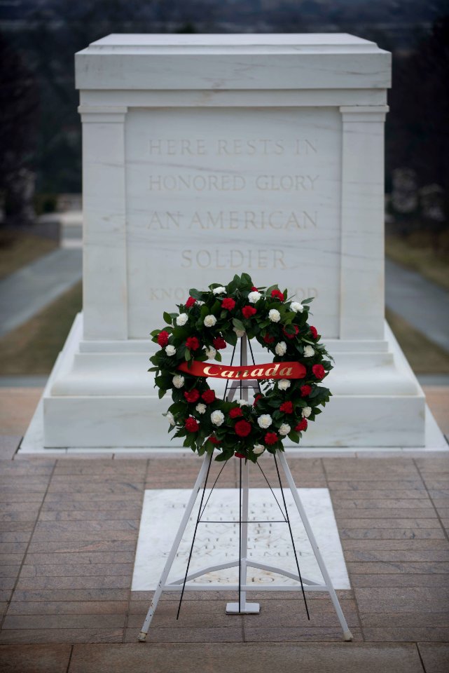 Canadian VA Minister Public Wreath Laying - Tomb of the Unknown Soldier (16251620307)