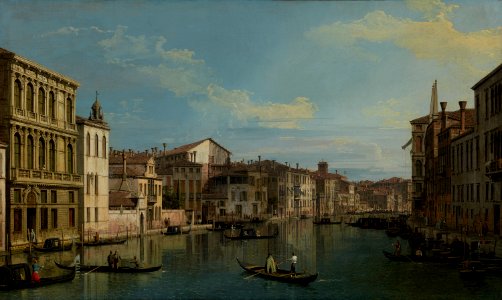 Canaletto Grand Canal from Palazzo Flangini - JPGM