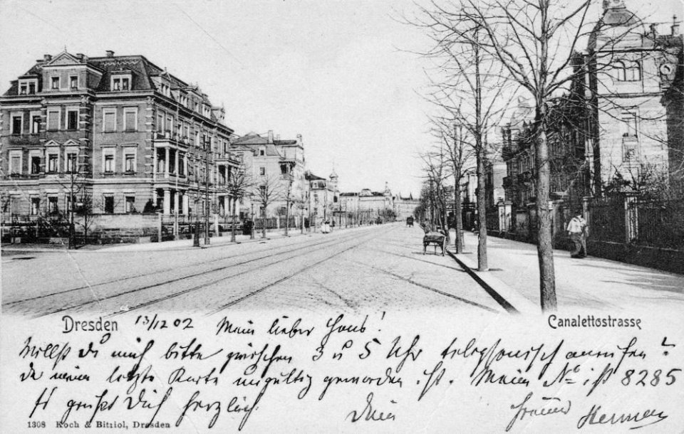 Canalettostraße bella época Dresde