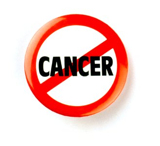 Cancer button photo