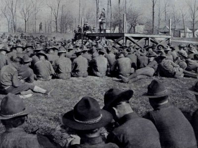 Candidats officiers américan à Fort Harrison