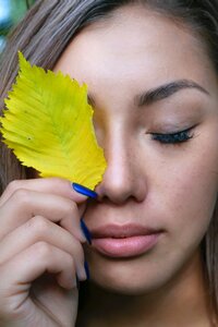 Portrait autumn beautiful