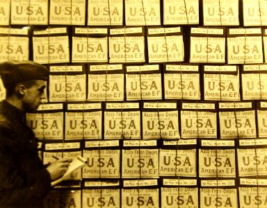 Candy in storage for American troops, E. Josse Candy Factory Paris, France, 1919 (31337607863) photo