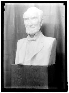 CANNON, JOSEPH GURNEY. REP. FROM ILLINOIS, 1873-1891, 1893-1913, 1915-1923. SPEAKER OF THE HOUSE, 1903-1913. MARBLE BUST OF LCCN2016864316