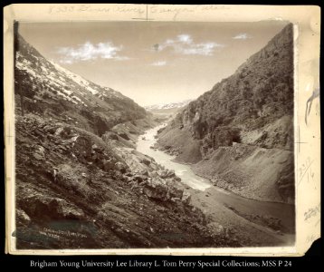 Canon of the Bear River, Utah. U.&N. U.P.Ry. photo