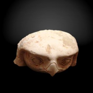 Canopic jar plug as falcon head-MAHG-A 2004-0044-IMG 1804-gradient