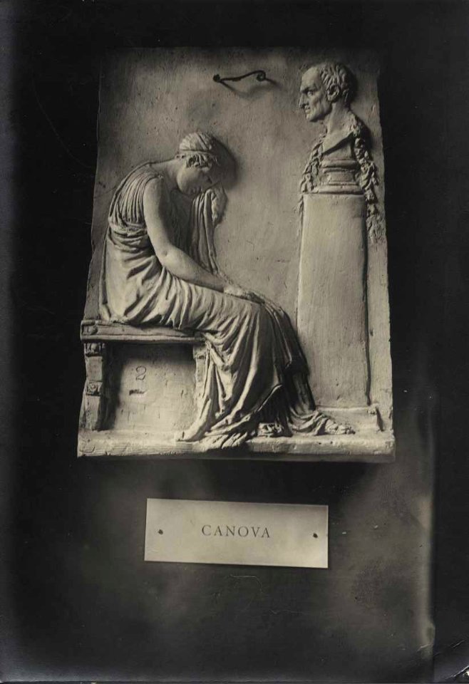 Canova - Busto di Giovanni Volpato, Allegoria dell'Amicizia piangente, Asta Christie's