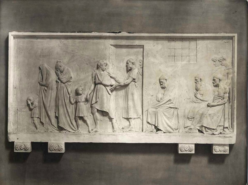 Canova - Socrate congeda la famiglia