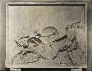 Canova - Socrate difende Alcibiade alla battaglia di Potidea